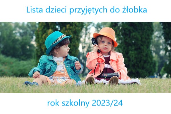 Lista dzieci przyjętych 2023/24
